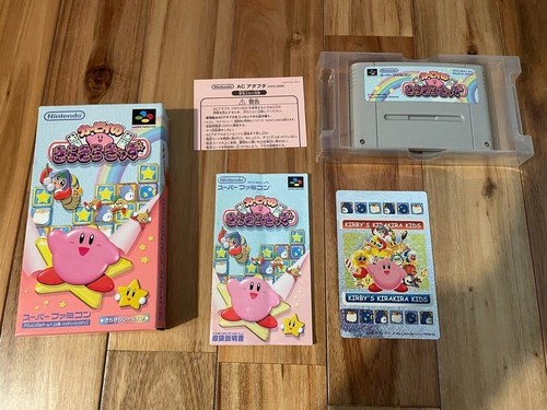 Nintendo Kirby no Kirakira Kids Kirby's Star Stacker SFC Super Famicom Tested - Picture 3 of 6