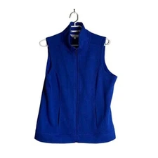 Northern Reflections Women's Blue Full Zip Vest Sz L