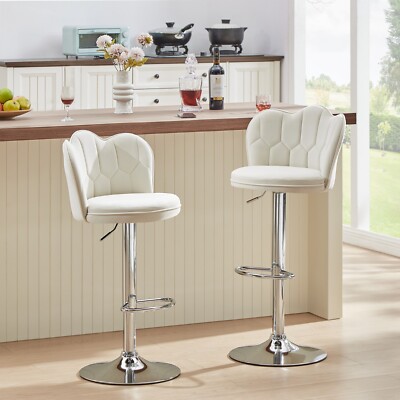 Swivel Stool Bar Chairs Bar Stools On Fostoria White Wood 24