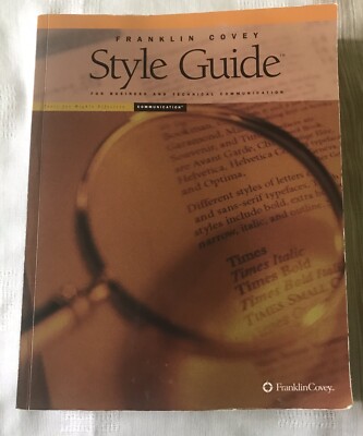 Franklin Covey Style Guide for Business and Technical Communication With CD 9781883219826| eBay