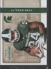 LeVEON BELL   2015 PANINI CONTENDERS DRAFT PICKS OLD SCHOOL COLORS #35