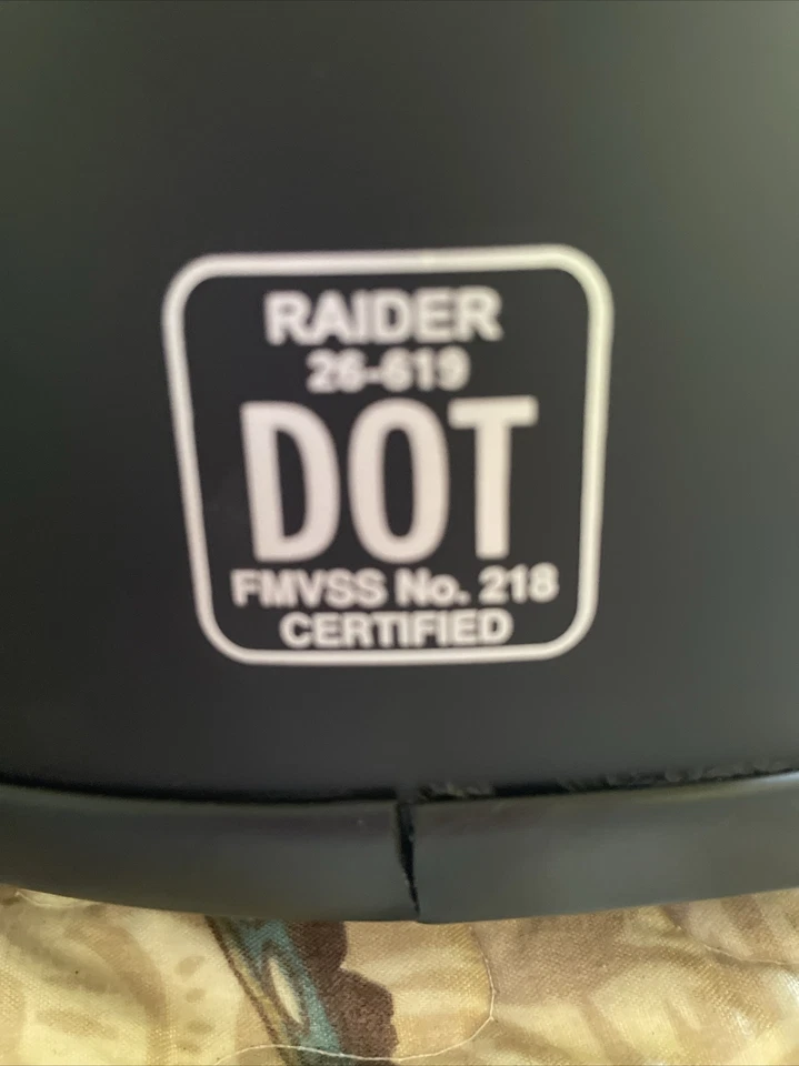 Raiders Dot матовый черный шлем для AT и мотоцикла череп крышка 26-619 сертифицированный - Изображение 3 из 4