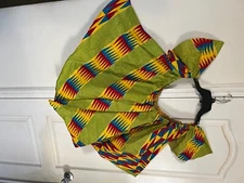 1 New Beautiful African Print Blouse Kente One Size Fits All