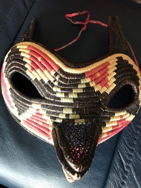 Bird Tribal Mask Hand Woven  Panama