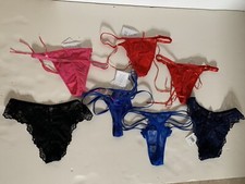 Womens Thong, G String Panties Lot Of 7