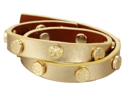 NWOT Tory Burch Fitbit Fret double wrap bracelet Tory Burch FITBIT FRET Double Wrap Bracelet Brown Gold | eBay main image 3