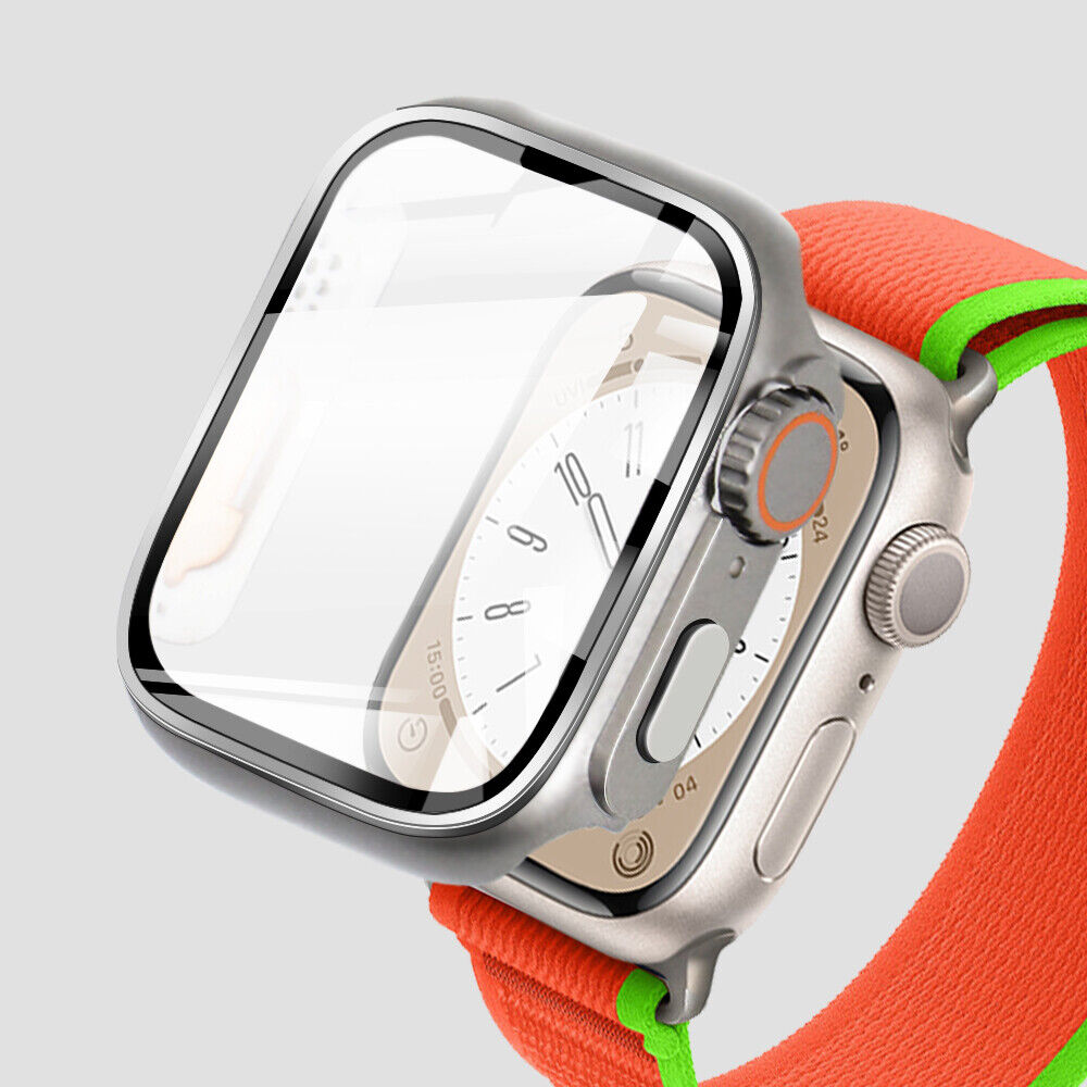 For Apple Watch 44/45mm Change To Ultra 49mm Cover With Crown PC