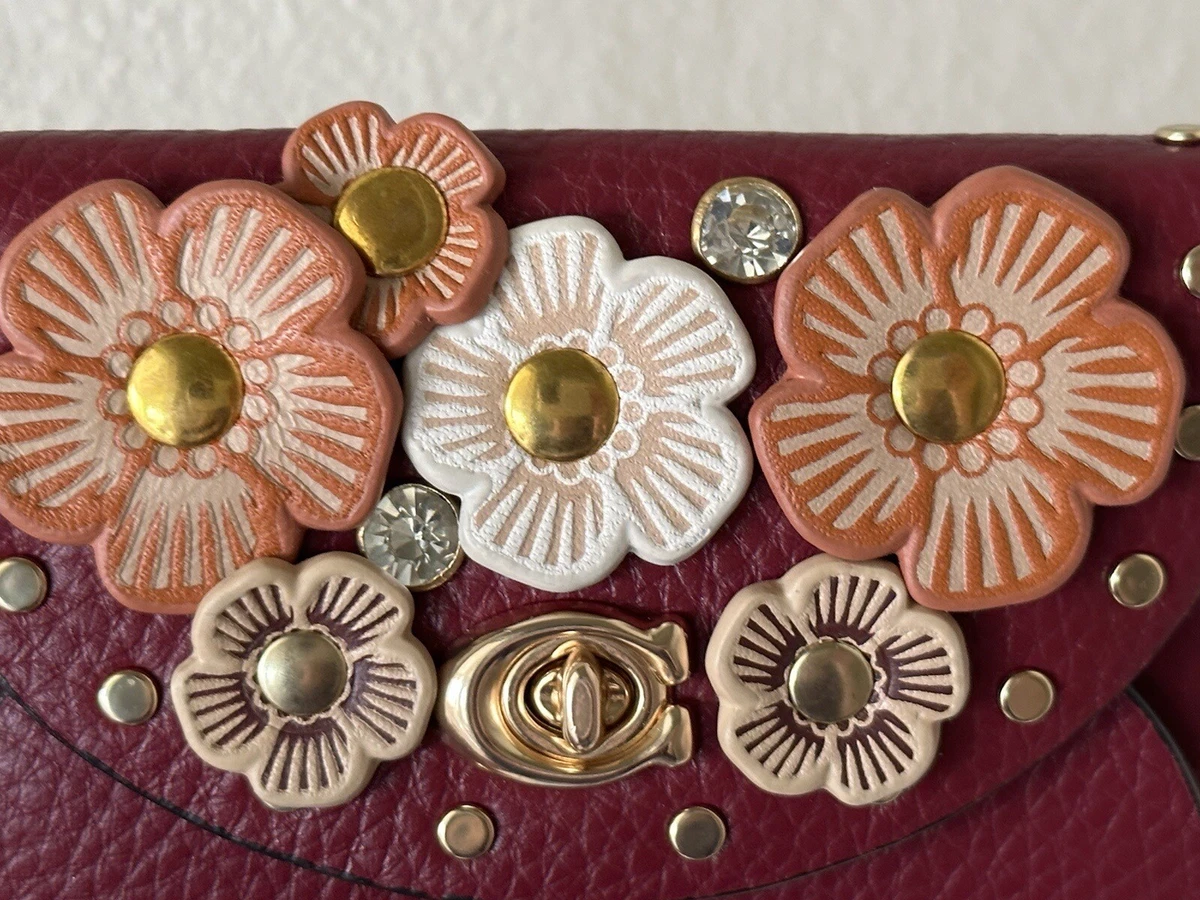 Coach tea rose turnlock sale
