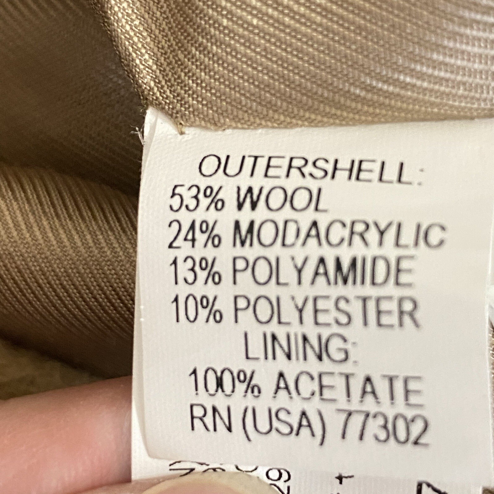 Zara Basic Womens Medium Wool Coat Jacket Faux Fu… - image 9