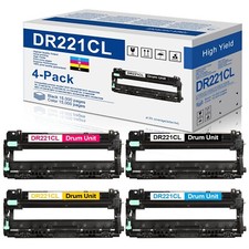 Unidad de batería Brother DR221CL - 2 juegos completos (8 unidades de batería) - nueva, estado de caja abierta