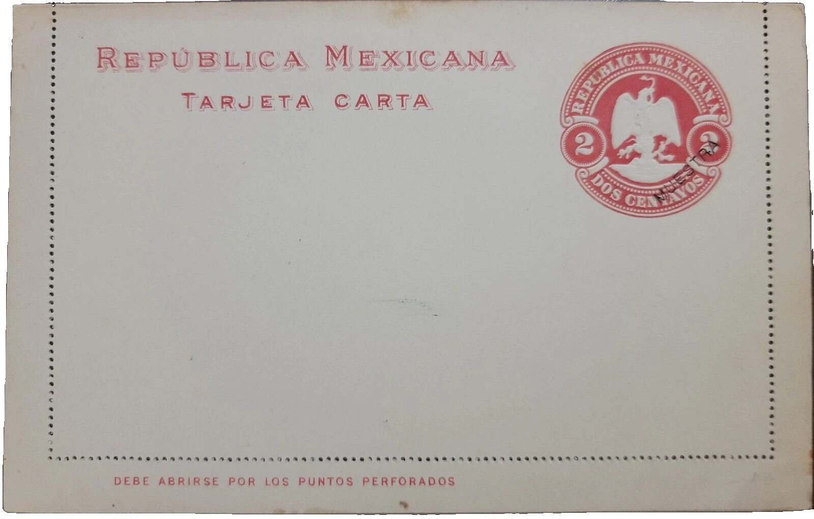 En excelente estado nunca abisagrado/estampillada sin montar o nunca montada tarjetas postales, papelería Sellos de México