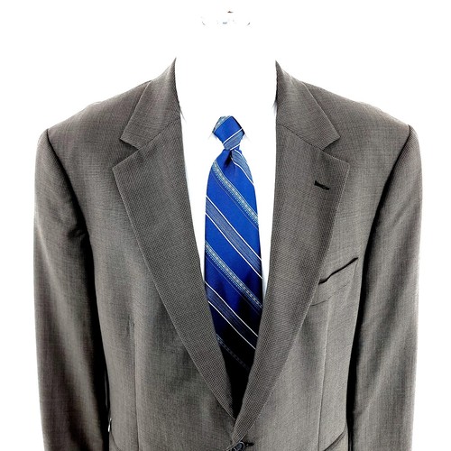 DAMAGED 346 Brooks Brothers Stretch Wool 2 Button Blazer 42L Star Check Green Be