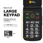 AGM M8 4G Flip Rugged Feature Phone Large Button Big Keyboard Basic Phone 104dB