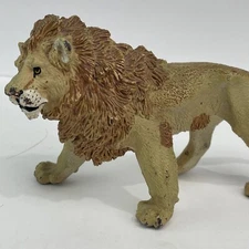 Large Vintage Safari Ltd Vanishing Wild Male Lion Animal Toy Figure Retired