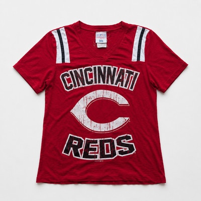 Cincinnati Reds T-Shirt 2013 V-Neck MLB Baseball Rot M Fanwear Sportswear