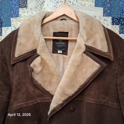 Vintage Cooper Sportswear Suede Leather Rancher Sherpa Lined