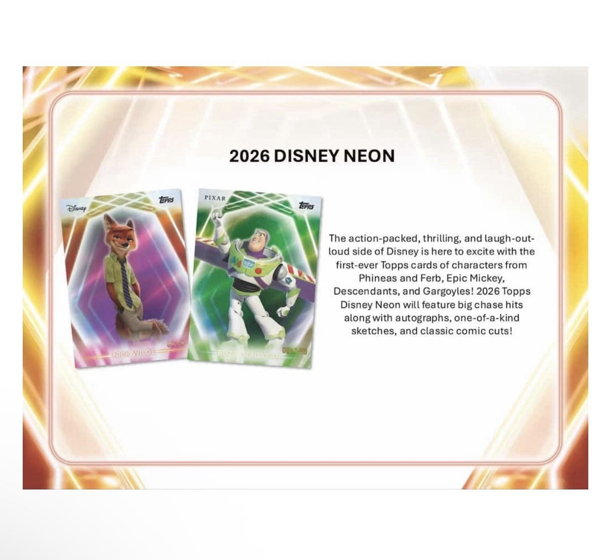 Topps Disney Neon Hobby Box 2026 | eBay