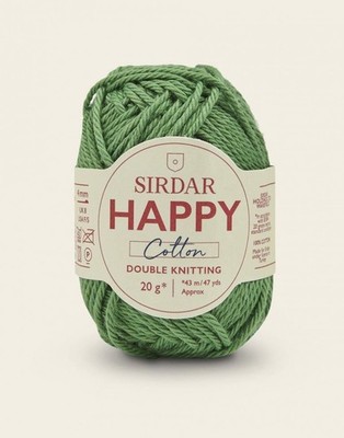 Sirdar Happy Cotton DK Garn (Vorteilspack 10 x 20g Knäuel)