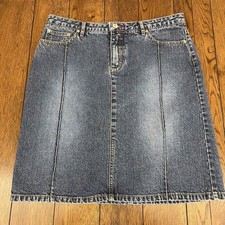 Y2K Unionbay Denim Skirt Womens 9 Midi Grunge Retro