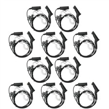 10x 2-Wire Earpiece Earphone for MTP6550 XPR6550 XPR6350 XPR7550 APX7000 APX8000