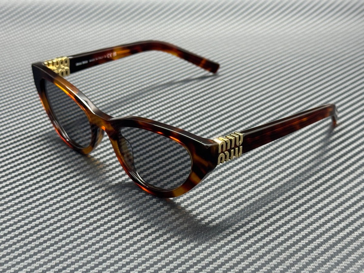 MIU MIU MU A04S 21C40O Havana Mahogany Grey Women's 54 mm