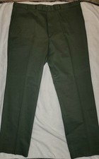 Vintage Lands End Men's Pants 34x44 Dark Olive Green- Pockets USA BNWT