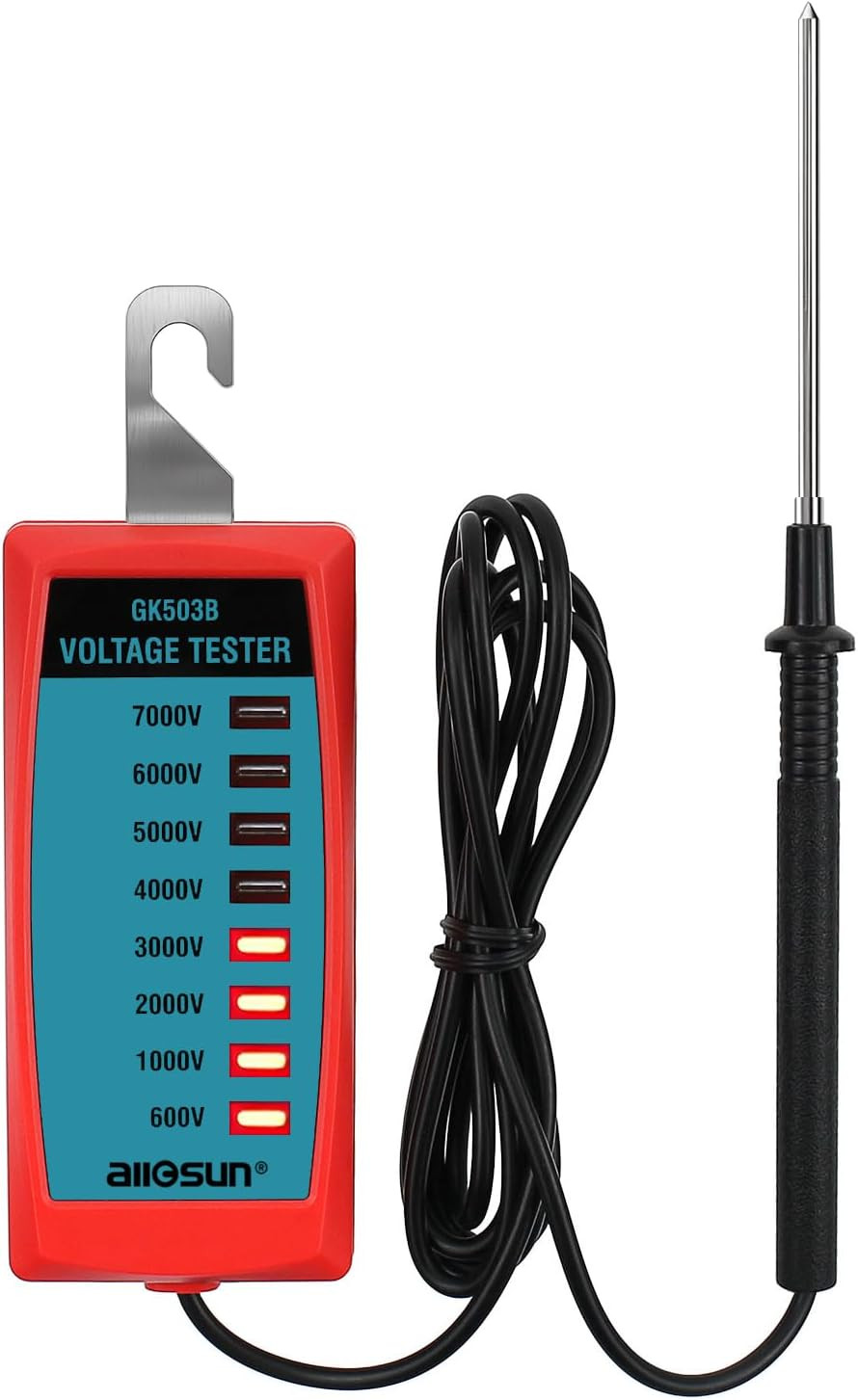 ALLOSUN GK503B NEON Electric Fence Voltage Tester and Fault Finder Max 7 Kv, NOT