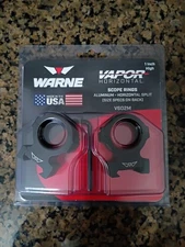 Warne V602M Scope Mounts Vapor Horizontal, 1", High Rings, Matte Black,Picatinny