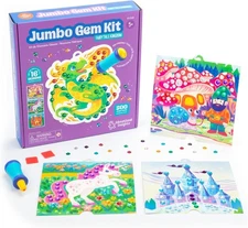 Educational Insights Jumbo Gem Kit - DIY Arts and Crafts Sets for Kids, Easy & F