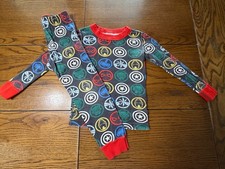 Hanna Andersson Marvel Avengers Long Johns Pajamas Set Size 100 4