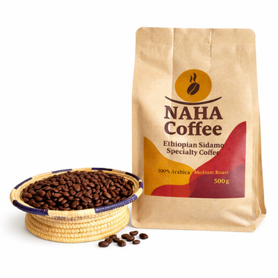 NAHA Äthiopien Sidamo Specialty Kaffee | 100 % Arabica | Medium Roast