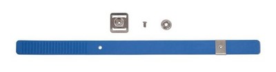 Euroflex Kunststoffband mit Schnalle, Druckknopf & Schraube kurz, Gr. L blau