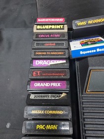 Atari 2600 Original Woodgrain Console, Games, Case, Controllers, Booklets WORKS