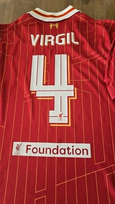 2024/25 NIKE LIVERPOOL FC #4 VERGIL UCL CHAMPIONS LEAGUE HOME