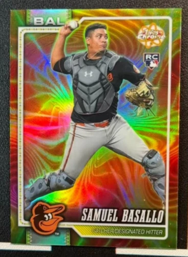 Samuel Basallo 2026 Topps Chrome Radiating SSP Rookies RC Orioles #RR-12