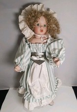 Crying Little Bo Peep Doll Porcelain Head and hands 38cm Preowned 