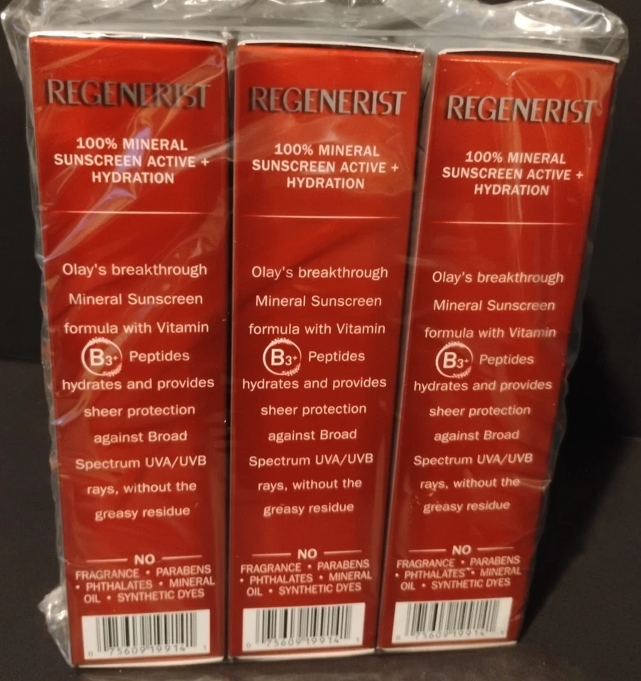 3 Pack - Olay Regenerist Mineral Sunscreen SPF 15 Hydrating Moisturizer - Image 2 of 4