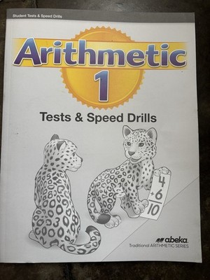 Abeka Arithmetic 1 test and speed drills. Brand New! Blank! 1st Grade. Second Ed