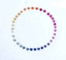 3.00 mm Natural Rainbow Sapphire Round Shape 36 pcs Stunning Loose Gemstone