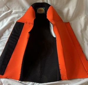 Collectible Cabela's Large Neoprene Nylon Jersey Orange Dog Hunting Safety Vest