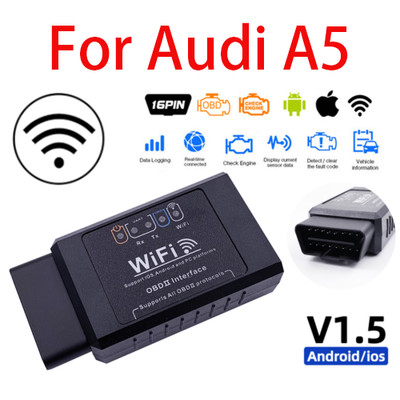 WiFi OBD2 ELM 327 Auto Scanner Werkzeug Android iOS Fehlercodeleser passend für A5