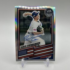 2026 Panini Stars & Stripes Prizm Jared Grindlinger Silver RC Auto #91 18U USA