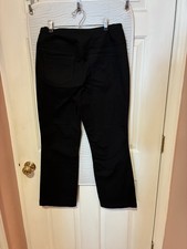 Belle By Kim Gravel Petite Primabelle Twill Forward Boot Cut Jean 8 Black