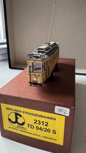 Fröwis 2312 Berliner Straßenbahn TD 04/20 S  Kleinserie Messing 1:87, OVP | Condition: Gebraucht