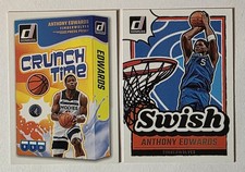 Anthony Edwards Crunch Time Press Proof + Swish Donruss Lot Timberwolves
