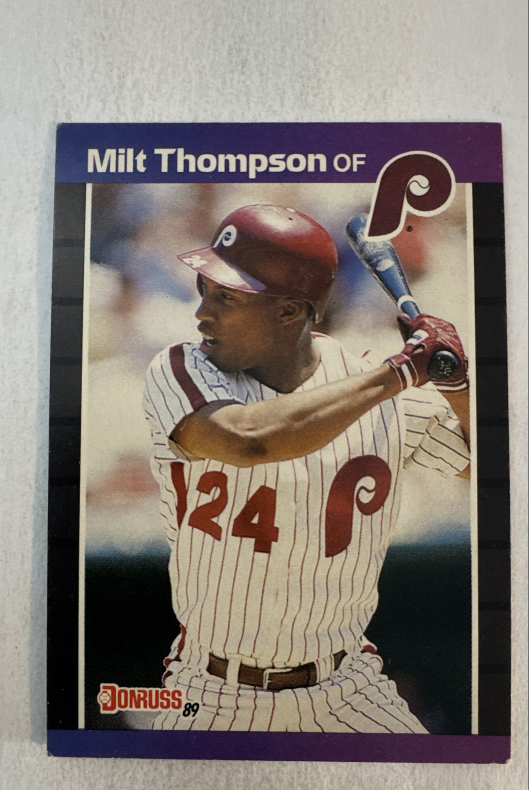 1989 Donruss - Milt Thompson #313 *Denotes* on Back