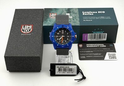 Luminox XS.8902.ECO #tide 46mm Special Edition Diver Watch Quartz, Full Set, NOS