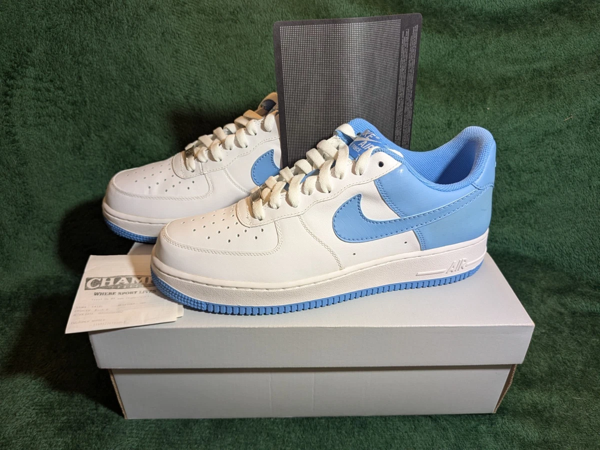NIKE AIR FORCE 1 ‘82 White and University Blue Sz: 9.5 Rare 315122-144 Nike Air Force 1  main image 2