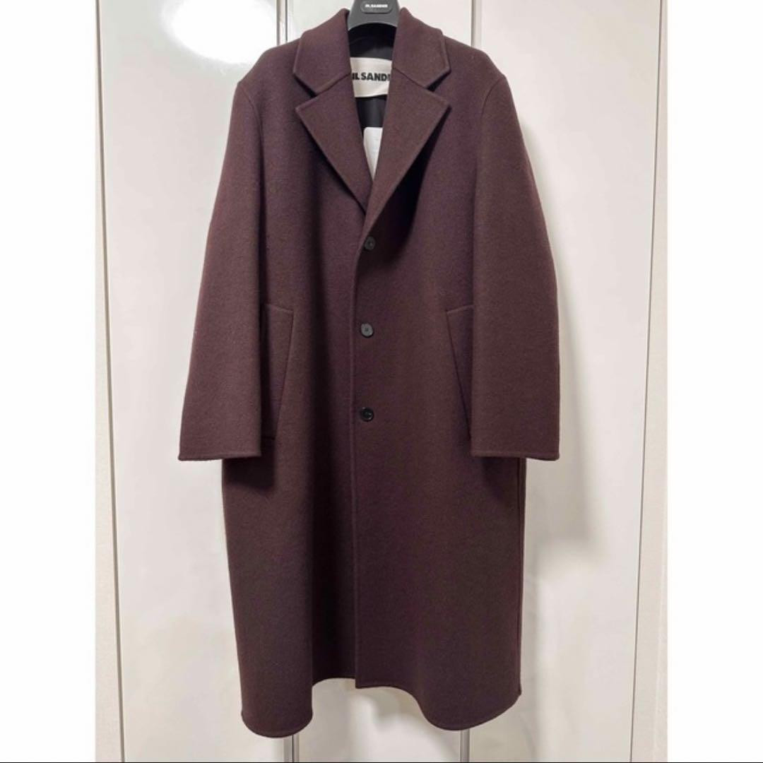 美品　JIL SANDER 22aw SPORT COAT サイズ50 Used 2022 Jil Sander Sport Coat Size 50 Burgundy Length 122cm | eBay