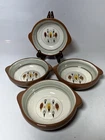 Stangl Pottery Set Of 4 Amber Glo Double Lug 6” Soup/cereal Bowls